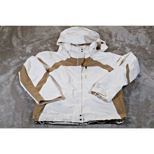 Columbia Jacket Womens Medium Titanium Omni-Tech Waterproof Breathable Hooded
